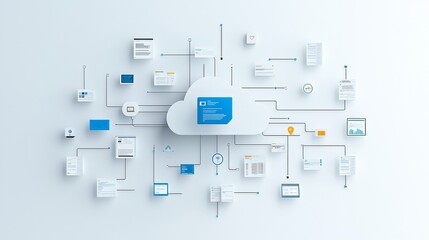 A Captivating Clock Constructed from Futuristic Devices Representing the Nexus of Cyberpop Cloud Computing and Digital Loneliness