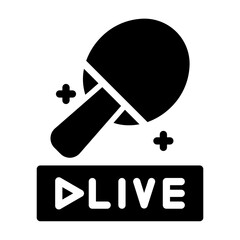 table tennis Solid icon