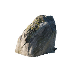 rock isolated on white background