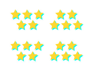 五ツ星評価アイコンセット