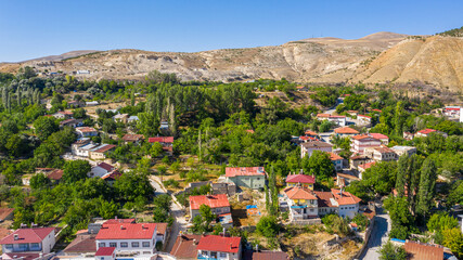 Fototapeta premium Aerial view of Gurun district Sivas Turkey