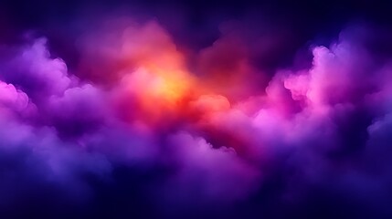 Fototapeta premium An abstract illustration of vibrant clouds with various saturated colors