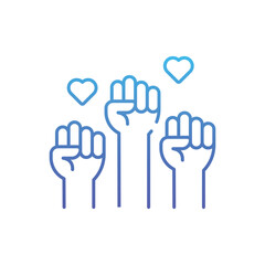 Solidarity  Vector icon