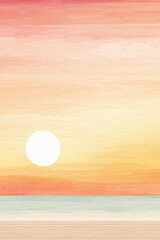 Fototapeta premium warm autumn sunrise gradient watercolor