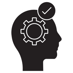 Consciousness Icon, Exploring the Depths of Consciousness, The Science and Mystery of Consciousness, vector