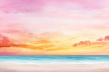 warm evening sky gradient watercolor