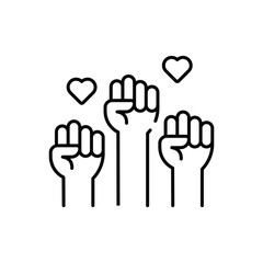 Obraz premium Solidarity Vector icon
