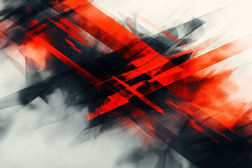 Naklejka premium Bold Abstract Vector Background Featuring Shadows, Fog, and Shattered Lines With Minimalist Elements and Space for Text