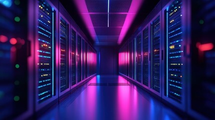 A high-tech supercomputer cooling system with electric circuitry visible.