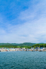 道東サロマ湖の小さな漁港、 富武士(とっぷし)漁港
