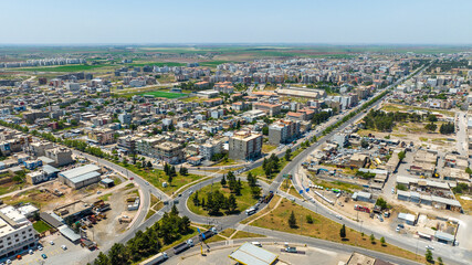 Fototapeta premium Aerial view of Viransehir district Sanliurfa Turkey