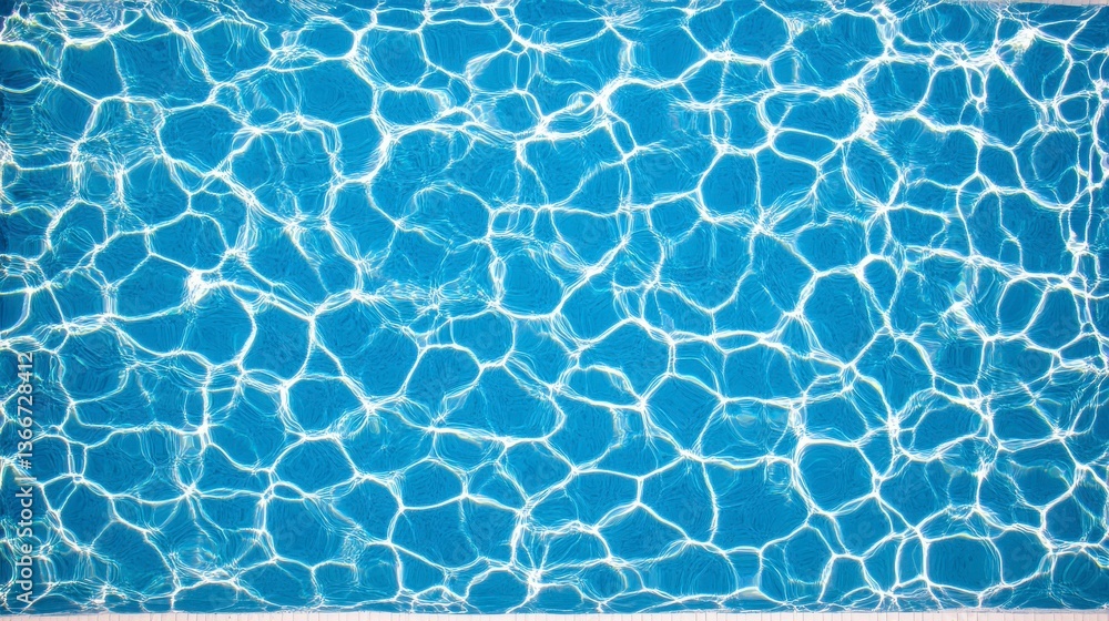 Poster calm and inviting water surface reflecting light patterns in a refreshing swimming pool setting