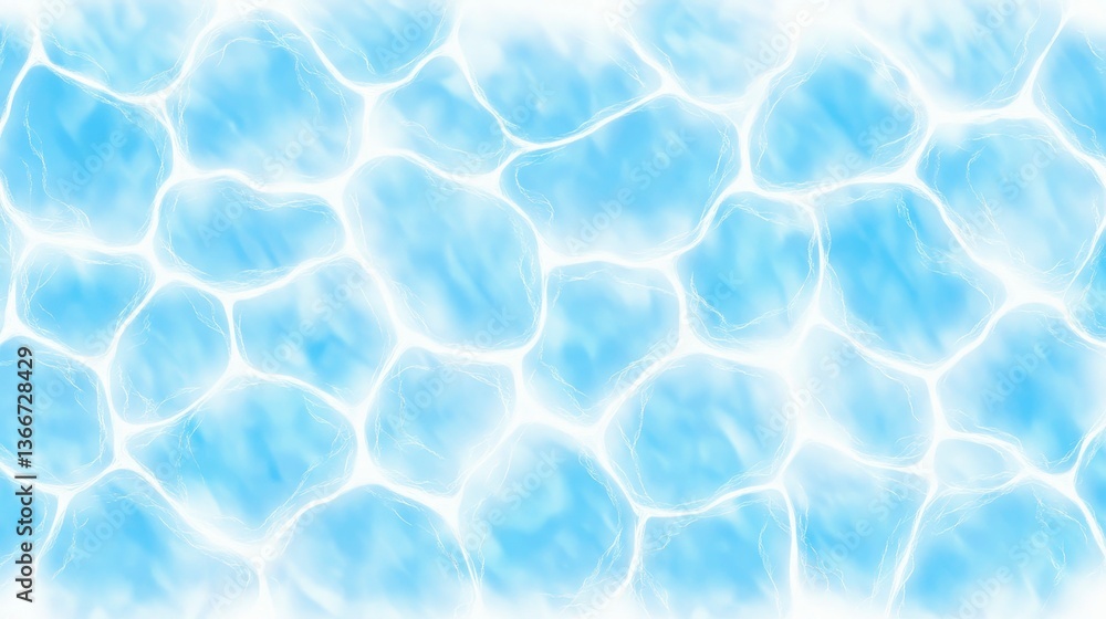 Poster a tranquil blue water surface texture with gentle waves and light reflections creating a serene atmo