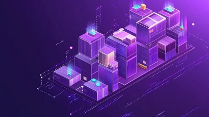A smart supply chain integrating blockchain for real-time tracking.
