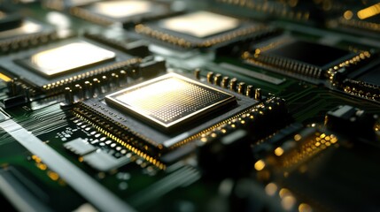 Obraz premium An AI driven robotic arm in an advanced electronics factory, assembling microprocessors for cutting-edge smartphones, Electronics style