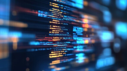 A vibrant software debugging interface with colorful syntax highlighting.