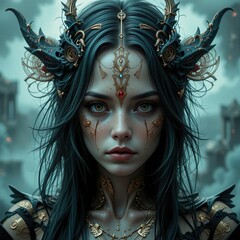 A woman in traditional clothing from around the world