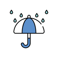 Keep Dry vector icon stock illustration