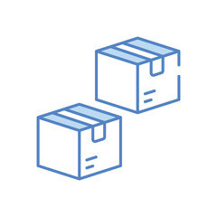 Delivery Box vector icon stock illustration