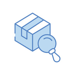Checking delivery vector icon stock illustration