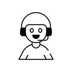 Call Center vector icon stock illustration