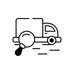 Search Transport vector icon stock illustration