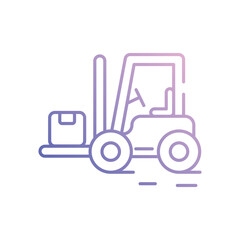 Forklift vector icon stock illustration