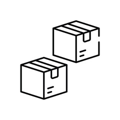 Delivery Box vector icon stock illustration
