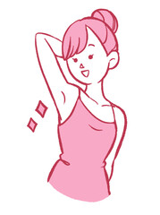 女性　美容　脇