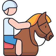Horse Riding Sticker