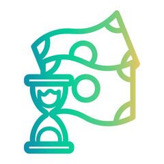 deposit Line Gradient Icon