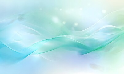 Fototapeta premium Abstract light blue and green background, generation AI 