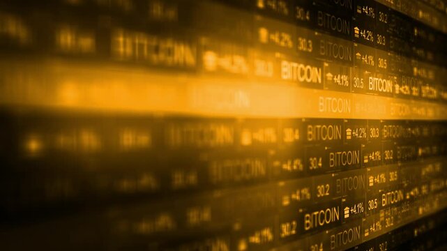  Bitcoin Stock Market Ticker Crypto World 1 - Positive Returns - Orange Version 2
