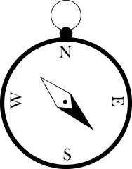 vector compass icon