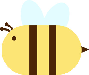 vector illustration of a bee
