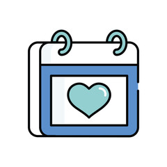 Valentines Day vector icon stock illustration