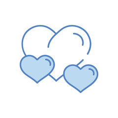 Heart vector icon stock illustration