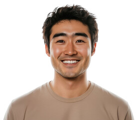 Obraz premium PNG Portrait of a smiling man background happy smile.