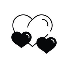 Heart vector icon stock illustration