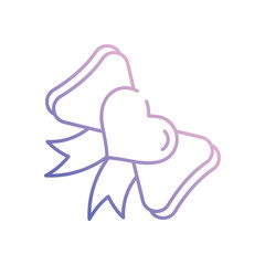 Bow Tie vector icon stock illustration