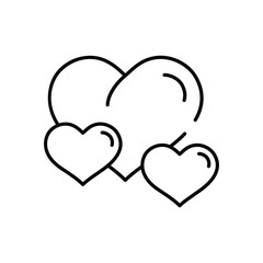 Heart vector icon stock illustration
