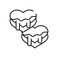 Chocolate  vector icon stock illustration