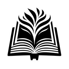 Igniting Knowledge: A Book's Fiery Embrace