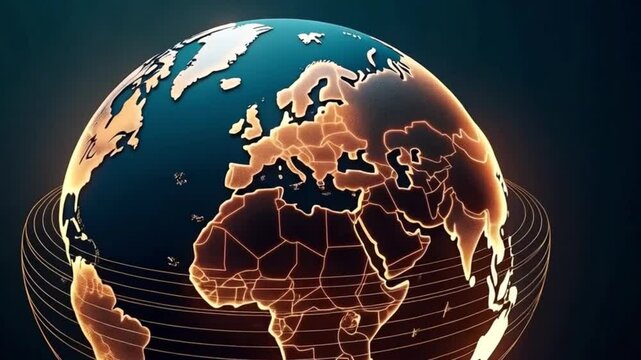 Global network connection. Big data analytics and business concept, world map point and line composition concept of global business, digital connection technology, e-commerce, social net - Powered by Adobe