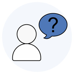 Man is thinking Icon, The Power of Thought A Man in Deep Reflection, Lost in Thought A Moment of Contemplation