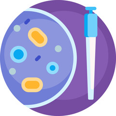 bacterias Illustration on a white background.