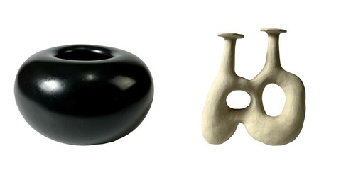 Minimalist contemporary ceramic art a modern gallery showcase