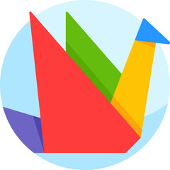 bird Illustration on a white background.