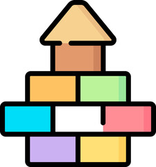 bricks Illustration on a white background.