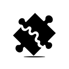 Interlocking Puzzle Icon: Symbolic Representation of Connectivity and Completion